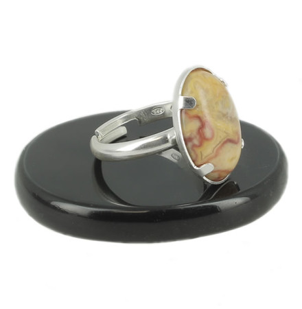 bague agate crazy lace