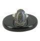 bague argent et labradorite