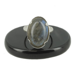 bague argent et labradorite