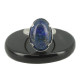 bague argent pierre lapis lazuli