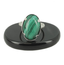 malachite bague argent 925