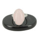 bague argent et quartz rose