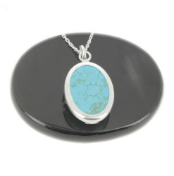turquoise pendentif sterling
