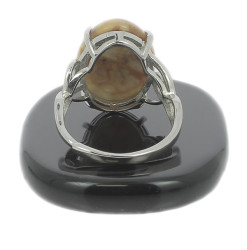 bague agate crazy lace lady m