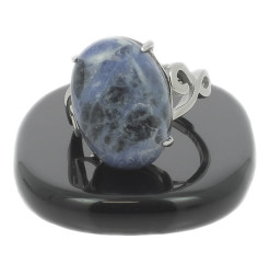 bague sodalite et argent