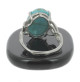 bague argent et turquoise lady m