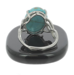 bague argent et turquoise lady m