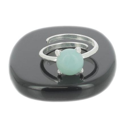 bague amazonite sterling