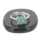 bague aventurine et argent