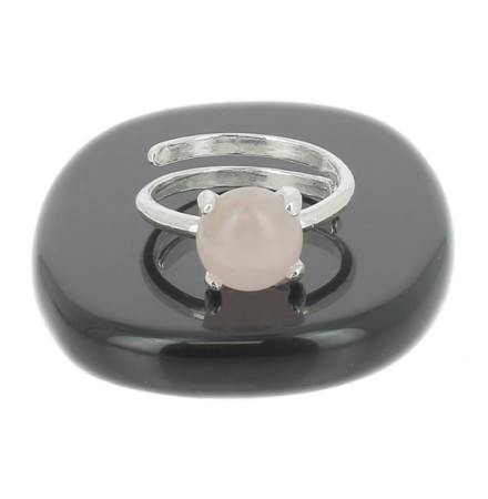 bague quartz rose