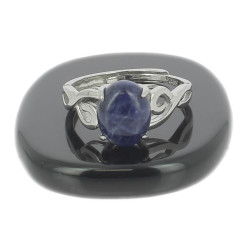 sodalite bague argent