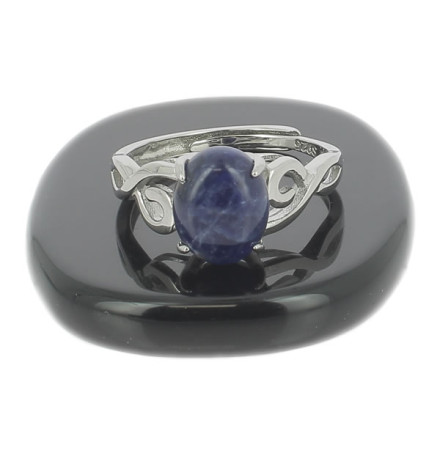 sodalite bague argent