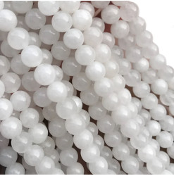 perles agate blanche
