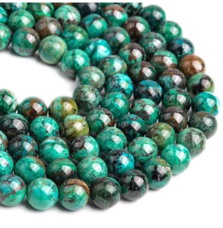 perles chrysocolle pierre naturelle