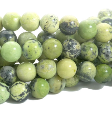 perles chrysoprase naturelle