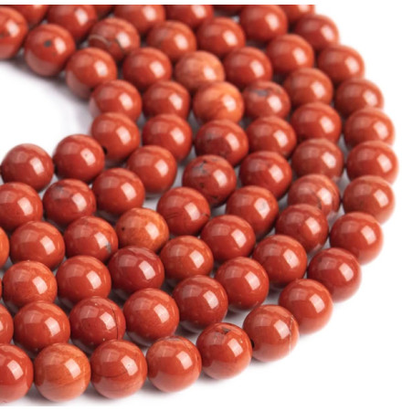 perle jaspe rouge pierre naturelle