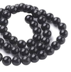 obsidienne noire perle pierre naturelle