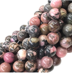 perles rhodonite pierre naturelle