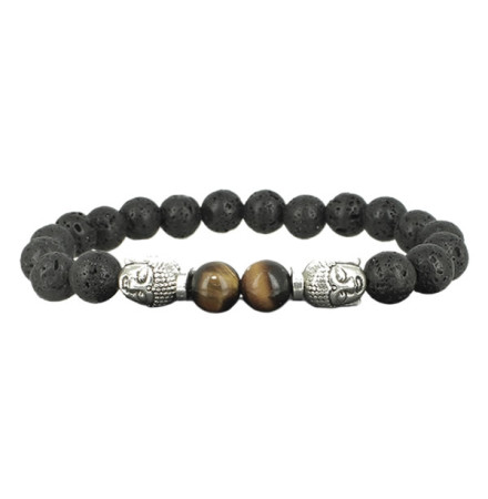 bracelet oeil de tigre bouddha wing chun