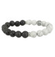 bracelet pierre de lave et howlite wing chun