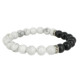 bracelet howlite angus black pearl