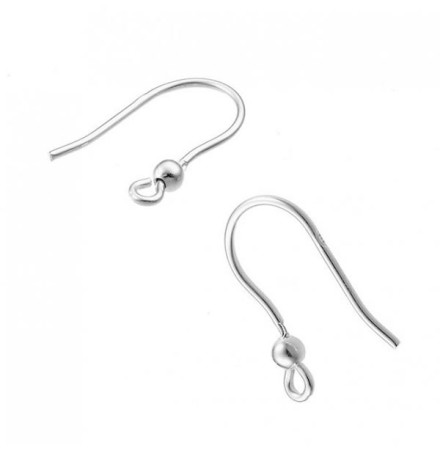 crochets d’oreilles argent