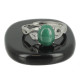 malachite bague argent