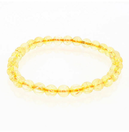 bracelet citrine perle naturelle