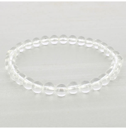 bracelet perle cristal de roche