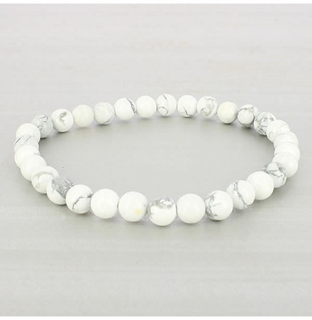 bracelet pierre howlite