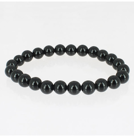 bracelet pierre obsidienne noire