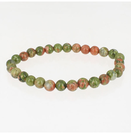 bracelet unakite perle naturelle