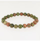 bracelet pierre naturelle unakite