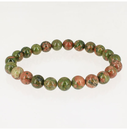 bracelet pierre naturelle unakite