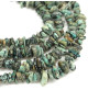 perles chips turquoise afrique