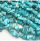 perles chips turquoise