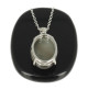 lady m pendentif agate oeil et argent