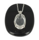 cristal de roche pendentif argent