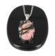 rhodonite pendentif argent