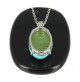 turquoise pendentif pierre et argent