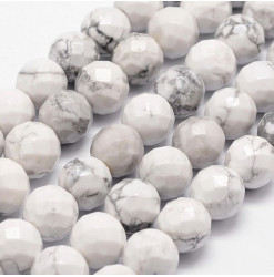 howlite perles à facettes