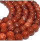 jaspe rouge perles facettées