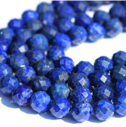 perle facettée en lapis lazuli