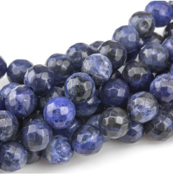 perles facettées en sodalite