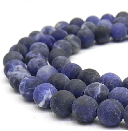 perle sodalite givrée