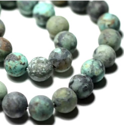 perles de turquoise givrée