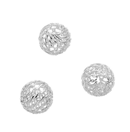 perles en argent filigranes