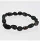 agate noire bracelet nuggets