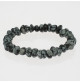 obsidienne neige bracelet nuggets