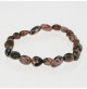 bracelet pierre roulée rhodonite